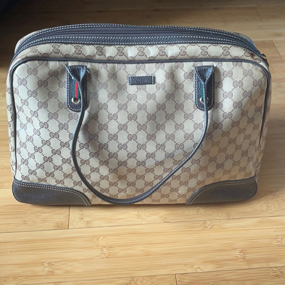 Gucci coated canvas Travel Bag